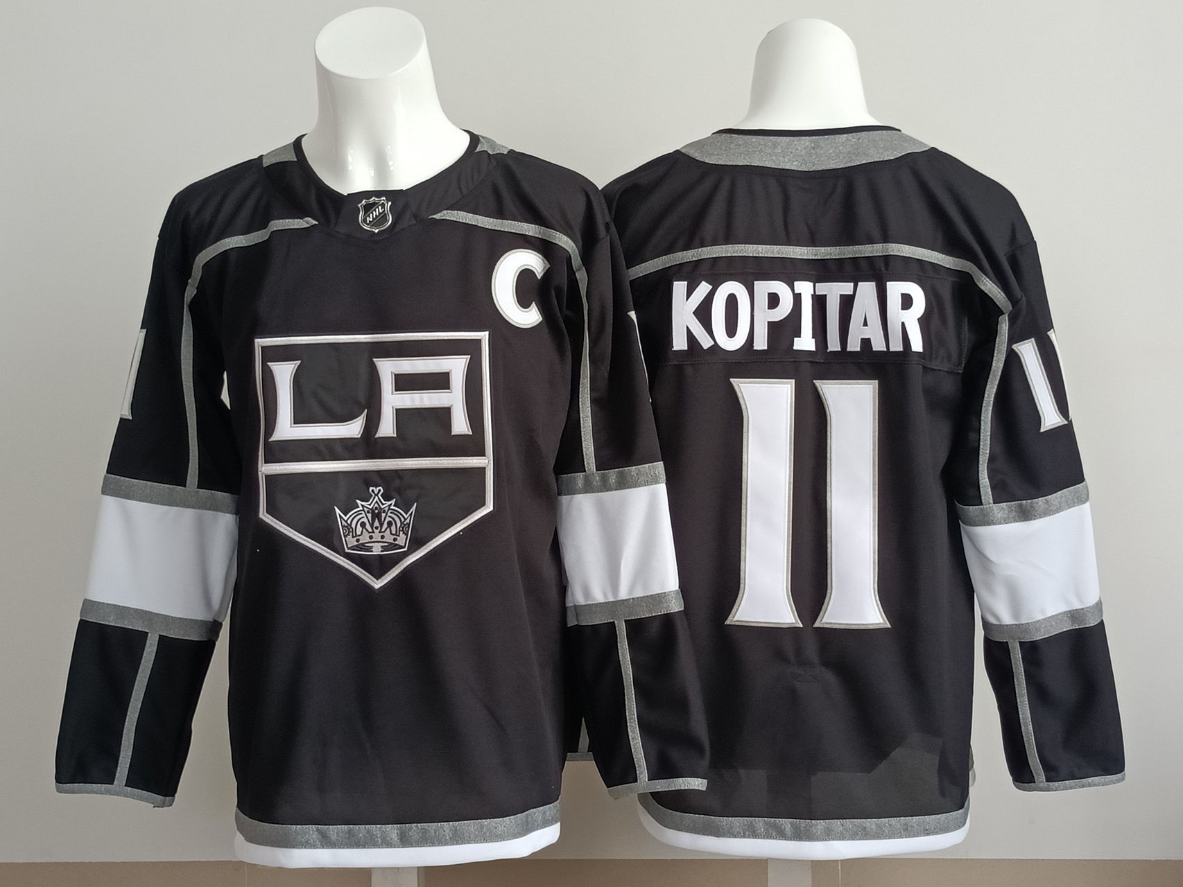 Men 2025 Los Angeles Kings #11 Kopitar Black NHL Jersey style 01